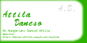 attila dancso business card